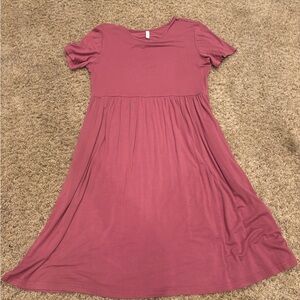 Large pink dress